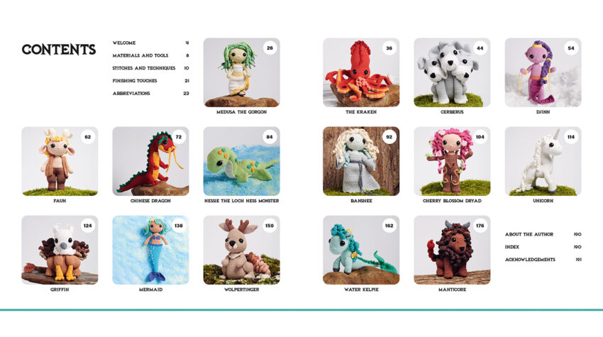 Crocheted mythical creatures- Jacki Douhou